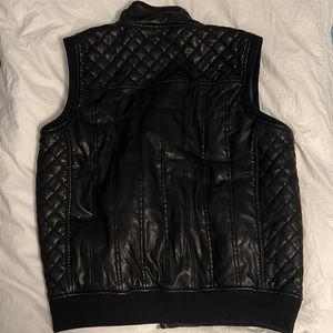 Guess Faux Leather Quilted Vest BRAND NEW NEVER WORN & AMAZING QUALITY